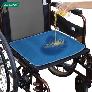 Premium Adult Wheelchair Incontinence Seat Cushion with Waterproof Absorbent Layer