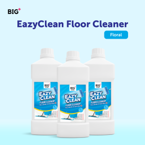 BIG+ EazyClean Floor Cleaner (3 x 1000ml) Neutral Floor Detergent Liquid Coated Shine Vinyl Tile Marble Wood Pet Friendly