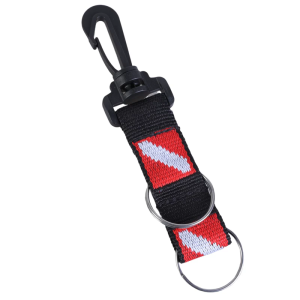 Scubas dây buộc Clip với webbings dây đeo và 2 keyrings antilost dây buộc Nylon scubas lặn dây buộc cho snorkeler