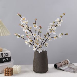 UMBRAULI 78cm Artificial Peach Blossom Branches Real Touch Plastic Fake Flower DIY Vase Decor Handmade Silk Cherry Blossom Home Office Decor