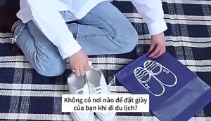Túi Đựng Giày Dép Có Dây Rút Chống Bụi Và Ẩm Thoáng Khí Tái Sử Dụng Được - MÀU NGẪU NHIÊN