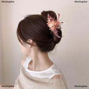 [COD] Modingdue Fashion Acrylic Conch Hair Claws Korean Exaggerated Colorful Irregular Personality Large Hair Claw Women Girls Hair Accessories