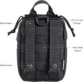 OneTigris IFAK Molle Pouch - First Aid Bag Admin Pouches Trauma Kit Bag EMT MED Belt Backpack with D-Ring Hook for Outdoor Activities and Emergency Uses (Empty Bag). 