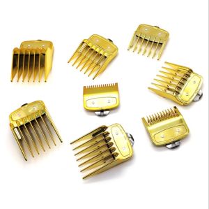 ชุดฟันรองแบตตาเลี่ยนสีทอง 8 เบอร์หวีรองปัตตาเลี่ยน ฟันรองปัตตาเลี่ยนสีทอง