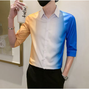 áo sơ mi áo sơ mi nam phối 3 màu cực độc lạ chất vải non nhật siêu mềm mát trẻ tung cá tính và ấn tượng - H61