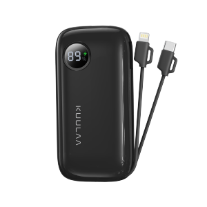 【Malaysia Stock】KUULAA 10000mAh Power bank with Fast Charging Cables Qucik Charge Built in Cable Powerbank 22.5W Fast Charging Power Bank for iPhone 15 and Full Series for Samsung