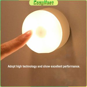C.N. Stick Tap Push Lamp Night Light USB Rechargeable Stick-on Push Light Wireless Cabinet Counter LED