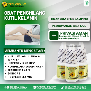 Obat Kutil Kelamin Pria Wanita Kutil Kelamin HPV Benjolan kecil di area kelamin Jengger Ayam Kondiloma Akuminata Sipilis Gonore Kencing Nanah Perontok Kutil Kelamin Herpes Kelamin Gatal Kelamin dengan ProPolis SM