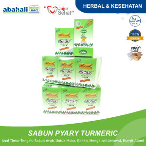 1 Lusin 12 Pcs Sabun Arab Pyary Turmenic Ayurvedic Soap Dari Bahan Alami