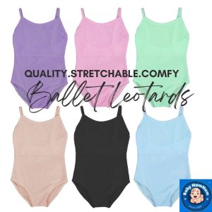 Baby NamNam High-Quality BALLET LEOTARD for  Age 2-14yo Kids Stretchy Comfortable