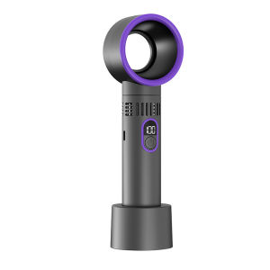 [Cooler Than Air Conditioner] New Handheld Small Fan Leafless Spray Cooling Small Air Conditioner Silent Electric Fan Semiconductor Cold Wind Portable Fan Portable Ice Compress Small Mini Rechargeable Cooling Artifact 无叶手持小风扇