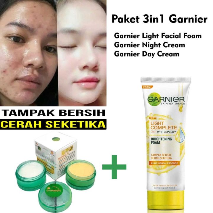 Paket Glowing 3in1 Cream Garnier Susun Day & Night Garnier Susun Cream