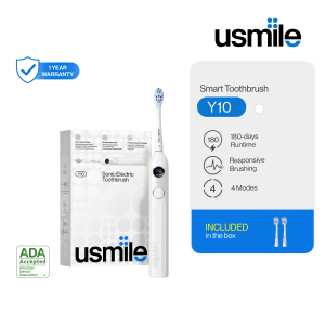 usmile Y10 Superclea Sonic Electric Toothbrush | Smart Mode | Intuitive Screen | 180 Days Battery Life | IPX8 Waterproof