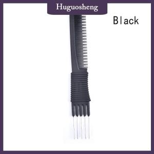 [huguosheng] Oil Head Curly Comb Men Double Side Tooth Combs Steel Needle Fork Combs Hair Brush Barber Salon Hairdressing Tools
