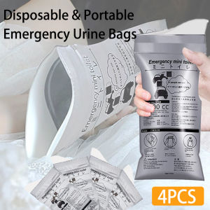 IKO 4PCS Travel Emergency Portable Car Urine Bag Vomit Bags Mini Toilet Disposable Portable Urinal Bag 700 Ml