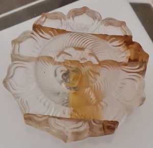 White and Yellow Crystal Flower Display
