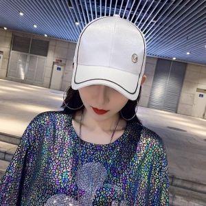 Topi Baseball Pria Wanita silk Satin Logo M Lapis Emas Mewah Sport Cap fashion olahraga kualitas bahan terbaik MLH TP29