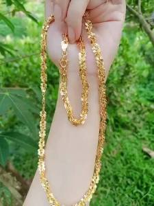 {loại 1} Lắc tay xoắn hoa mai chạm 4d 6mm chất liệu đồng KAMI trang sức sỉ LXHM6M