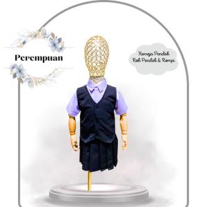 Set Seragam Putih Hitam dan Rompi Anak 0-7 Tahun Panjang Pendek Laki-Laki & Perempuan TK Paud