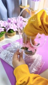 1/10/20/50PCS Clear PVC Transparent Plastic Gift Bag Reusable Commercial Tote For Wedding Baptism Corporate Premium Souvenir Gift Packaging