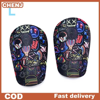 CHENJ สนับแข้งขนาดเล็กฟองน้ำ EVA 1คู่แผ่นป้องกันหน้าแข้งสำหรับฝึกฟุตบอลดูดซับแรงกระแทกทนต่อการสึกหรอ