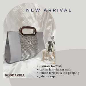 Tas Satin Azkia Model Clucth  Selempang Bahan Halus