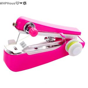 WP💓💛💖 1 Set Mini Sewing Machine Fast Stitch Labor-saving Fabric Clothes Sewing Tools Handheld Portable Mini Manual Sewing Machine