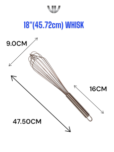 VV Pemukul telur keluli tahan karat Stainless Steel Egg Beater Hand 8Wire Whisk Mixer Kitchen Tools不锈钢8线打蛋器 (VG)