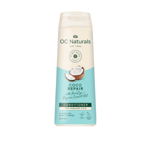 Combo Dầu Gội & Xả Phục Hồi Tóc Hư Tổn OC NATURALS ÚC 400ML Coco Repair Chiết Xuất Dầu Dừa Sạch Sâu Nuôi Dưỡng Da Đầu