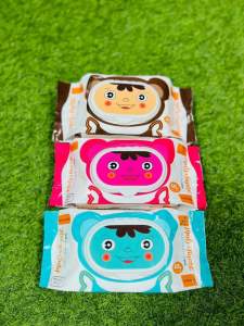 Thùng 30 gói khăn ướt gấu RUBY & GOLD nhiều màu sắc gói to khăn ướt baby wipes 650gr