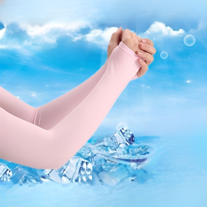 UPF 50+ Invisible Sunscreen Seamless Ice Sleeves Summer Outdoor Thin Arm Protectors UV Resistant Cooling Cuff