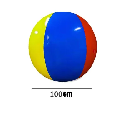 130cm/150cm/200cm Giant Inflatable Beach Ball Large Three-color Thickened Pvc Water Volleyball