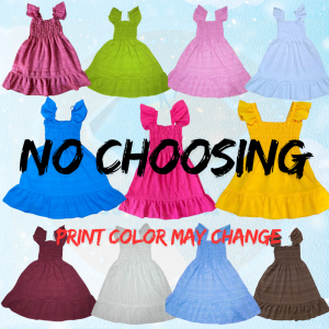 BELLE Dress for Kids Girl 1-7 Years Old Butterfly Sleeves OOTD For Kids Girl Fashion Wear Baby Dress for Baby Girl Princess