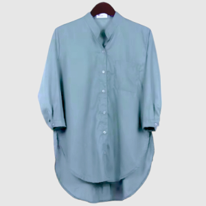 BAJU WANITA KEMEJA PUTIH HITAM POLOS LENGAN PANJANG TOYOBO KERAH SHANGHAI MANDARIN BASIC KASUAL