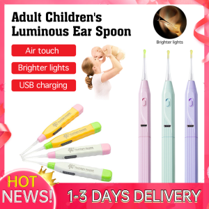 1Pcs LED Flash Light Ear Pick Wax Cleaner Remover Baby Ear Wax Remover Safe Easy Earpick Tool for Children and Adults Baby Kids Ear Cleaner Ear Pick Pengorek Telinga Berlampu Pengorek Telinga Murah (Random Color)