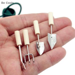 💟【Special price】💟Be Cools 1:12 Dollhouse Miniature Garden Tool Watering Can Farm Tools Gardening Set Kettle Shovel Fork Outdoor Courtyard Model Decor Toy
