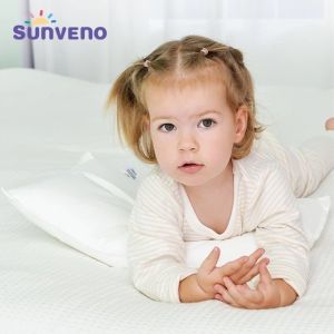 Sunveno Soft Toddler Pillow with Washable Pillowcase 100% Evolon Anti-Dust Mite Pillow Soft Baby Sleeping Pillows Breathable Newborn Head Protector for 1-6 years