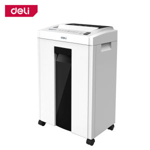 Deli เครื่องทำลายเอกสาร 30ลิตร 23ลิตร เครื่องทำลายกระดาษ เครื่องย่อยกระดาษ ขนาด A4 16แผ่น ใบมีดคม ทนทานต่อการใช้งานสูงสุด ตัดละเอียด ต่อเนื่อง 10 นาที Paper shredder
