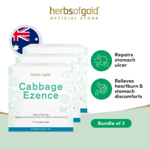 Herbs of Gold Cabbage Ezence 30 sachets - Relieves Stomach Discomfort & Heartburn