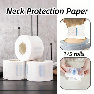 5 Rolls Professional Barber Disposable Neck Tissue Neck Paper Hair Cutting Bib Paper