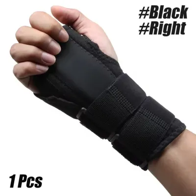 Buzesty Wrist Brace Carpal Tunnel Adjustbale Wrist Support and Metal Splint Stabilizer Night Sleeep Hand Brace for Pain Relief