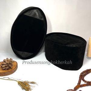 PROMO!!!! Peci Songkok Hitam AC tinggi Normal (9 cm) + Ada Dus Setiap Peci