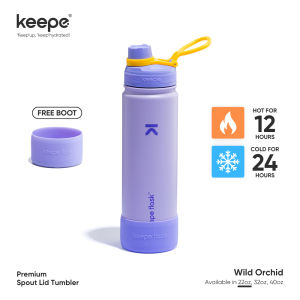 Keepe Flask Black Shadow Insulated Stainless Steel Tumbler Hot And Cold Leak Proof Water Bottle