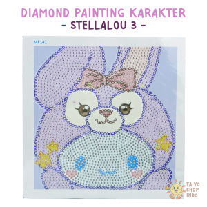 TAIYO Mainan Anak DIY Diamond Painting Karakter Figura Bingkai Akrilik Stiker Edukasi Kreatif