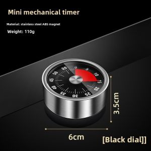 Magnetic Kitchen Timer Stainless Steel timer Kitchen Cooking Mechanical Timer With Alarm