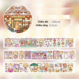 Cuộn nhãn dán dài 1m nhiều chủ đề LILA STICKER1M