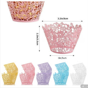 European Pattern Hollow Cake Paper Cup Baking Packaging DIY Cake Cup