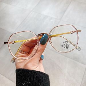 Mắt kính nam nữ gọng tròn kim loại chống tia UV 400 ánh sáng xanh Kính mát thời trang phong cách hàn quốc MODA K006