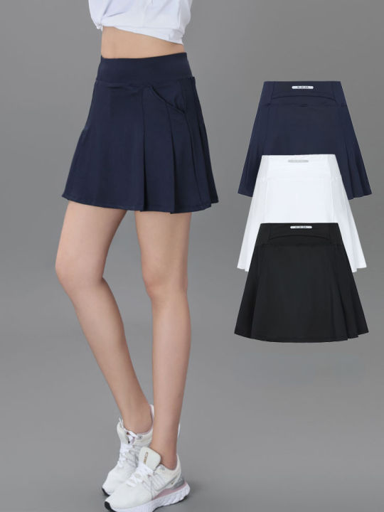 Women's Pleated Tennis Skirt Mini Athletic Skort Workout Marathon