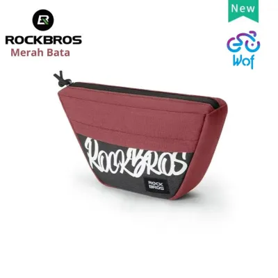 ROCKBROS G011 Tas Stang Depan Sepeda Lipat Kapasitas 0.7L Mini Portabel Tas Penyimpanan Bicycle Folding Bike Front Tube Bag 0.7L Capacity Mini Portable Storage Waterproof Multifunction Handlebar Bag 30110087